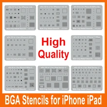 Efix IC Chip BGA Reball трафареты для ремонта припоя инструменты для iPhone X 8 7 6s 6 Plus iPad работа с набором горячего воздуха Тепловая пушка высокого качества