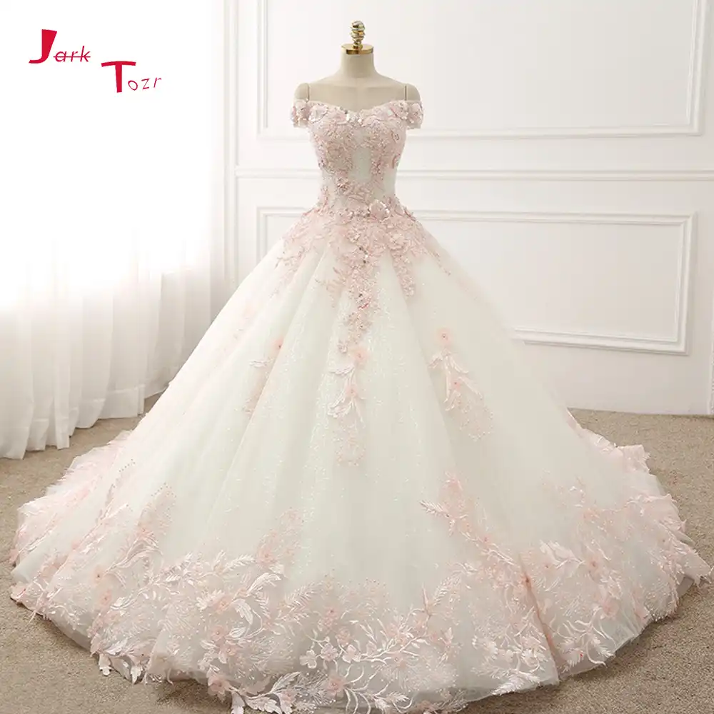 light pink ball gown