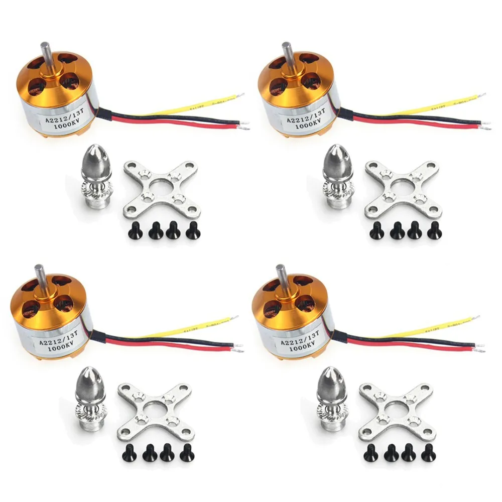 Бесщеточный двигатель Outrunner 13T для квадрокоптера 4 шт. A2212 1000KV DIY RC Multirotor FPV |