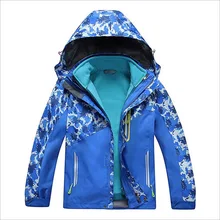 2016 New Autumn Winter Children Outdoor Jacket Waterproof Windproof Thermal Trench Coat Boy Girl Sport Jackets