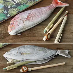 Креативная форма рыбы кавайный пенал Корея Стильные карандаши сумка, школьные принадлежности канцелярские Горячие ручки коробка MU