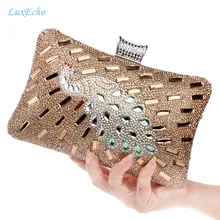 Новое поступление Золотой Павлин Вечерние Сумочки женские модные жемчужные вечерние сумки Клатчи модные сумки клатч маленькая сумка со стразами