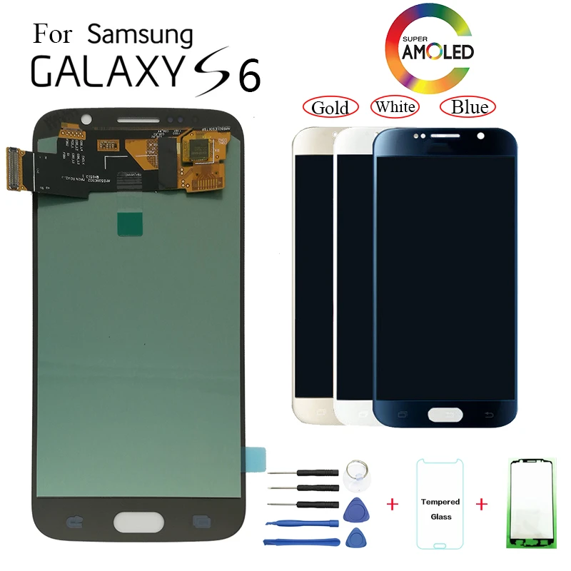 

AMOLED For Samsung Galaxy S6 G920F G9200 LCD Display Screen replacement for Samsung SM-G920FD G920W8 display lcd screen module