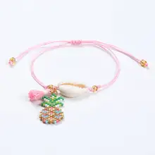 Go2boho MIYUKI браслет Pulseras Mujer Mode Boho Shell браслет ананас Шарм ювелирные изделия дружба ручной работы для женщин Bileklik