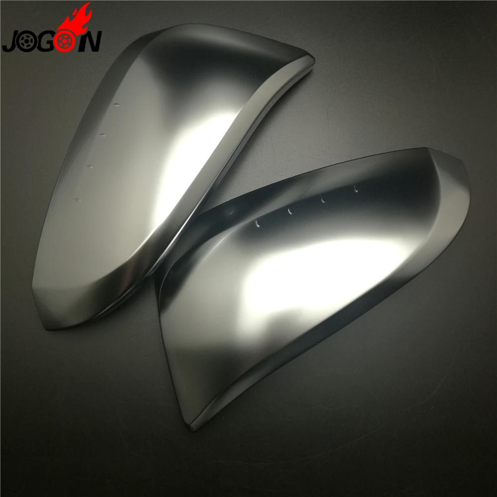

2pcs/set Matte Silver Replacement ABS Chrome Side Wing Rear View Rearview Mirror Cover For Toyota RAV4 XA40 2016 2017 facelift