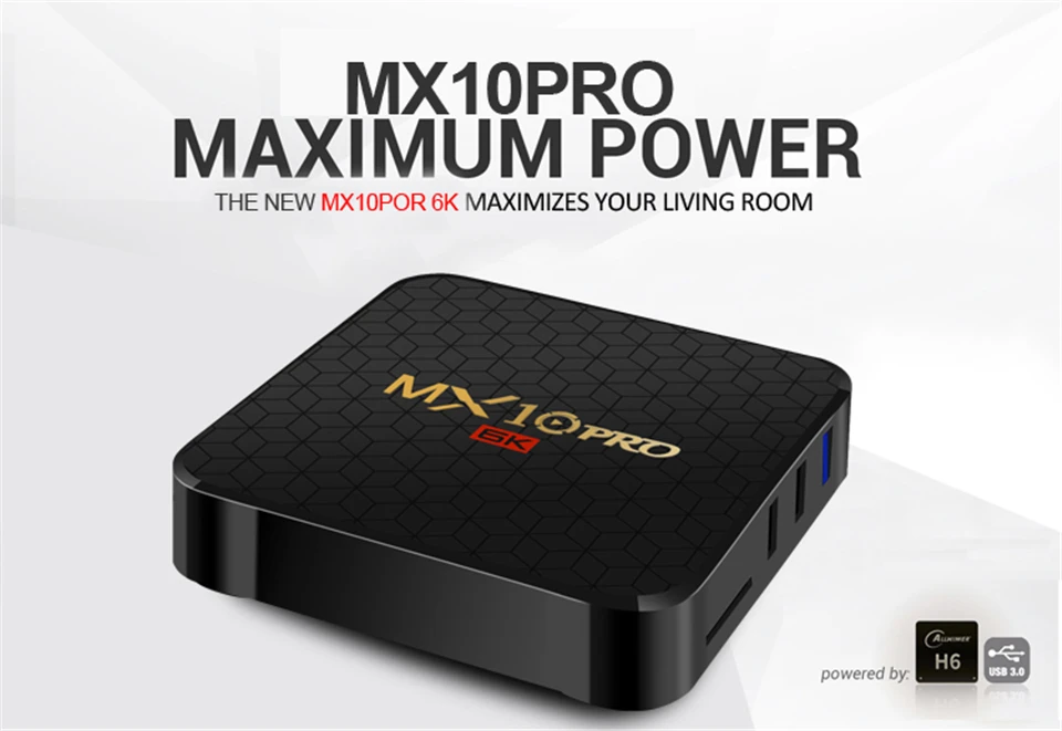 XGODY 6K Smart Android 9,0 ТВ приставка MX10PRO 4 ГБ 32 ГБ/64 Гб Allwinner H6 четырехъядерный WiFi USB 3,0 HDMI 2,0 HDR ТВ приставка