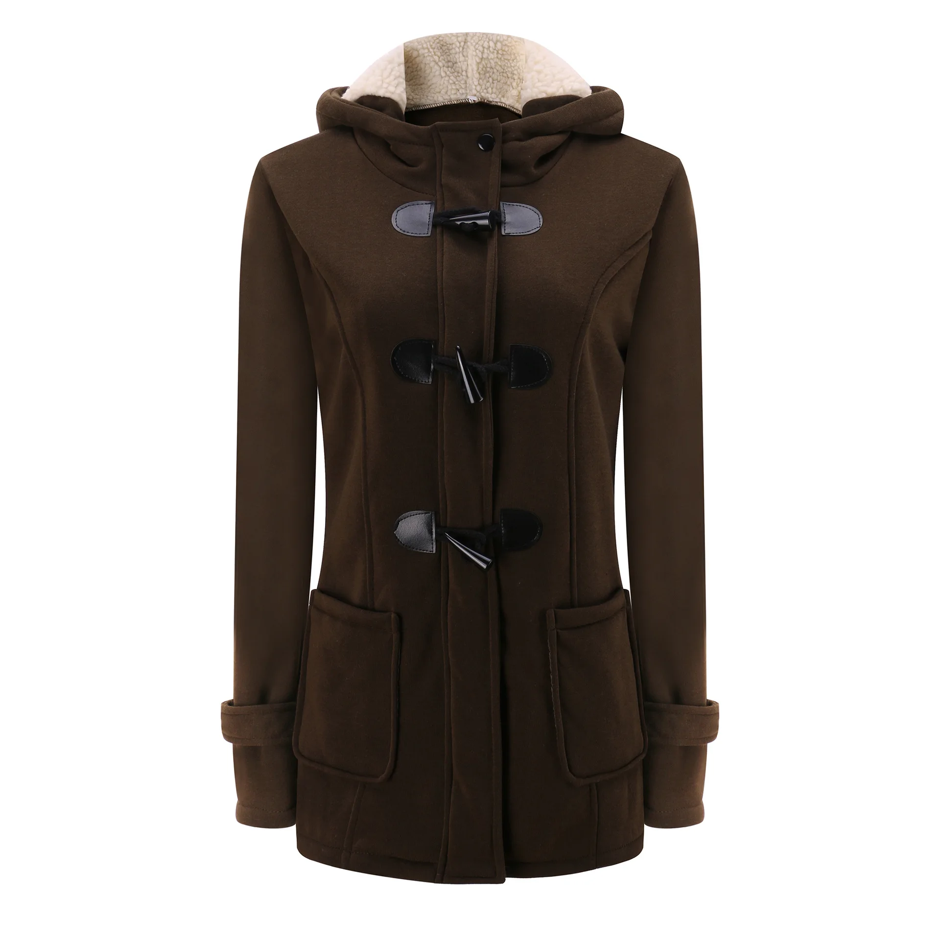 Женская парка, зима, длинное плотное пальто, хлопок, одноцветная, на молнии, повседневная, женская, с капюшоном, теплая верхняя одежда размера плюс, куртка Mujer