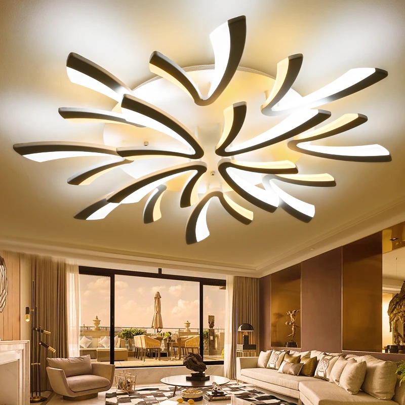 

LED remote control chandeliers Living room Bedroom Kitchen Dining room led salon lighting Indoor home decor spider chandelier