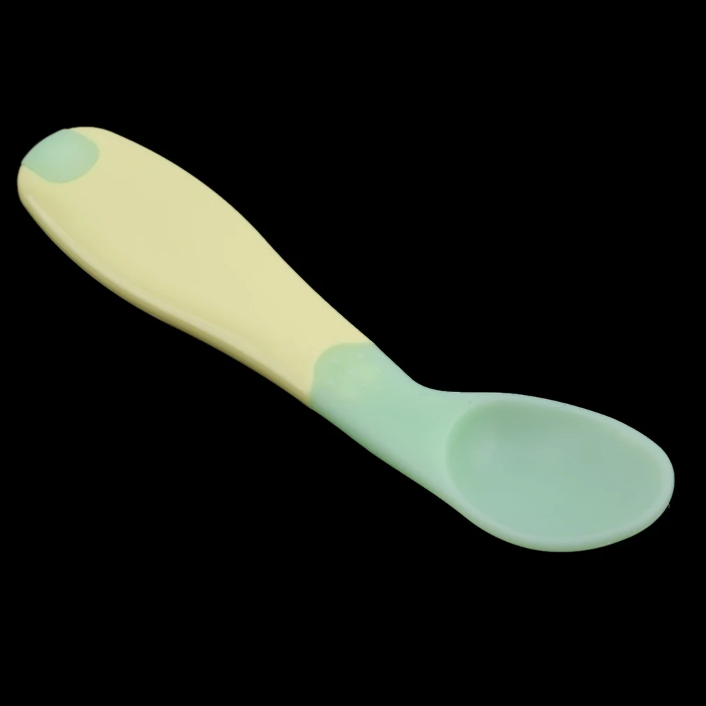 New Baby Soft Temperature-sensitive Color Spoon Can Sense The Temperature Of Food To Prevent Accidental Injury