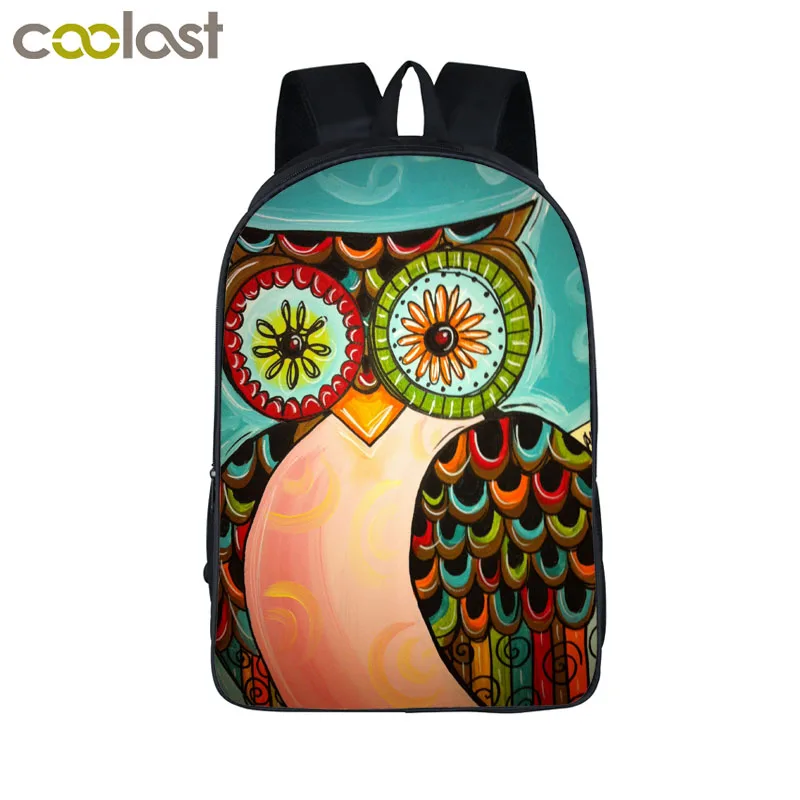 3D Cartoon Owl font b Backpack b font For teens font b Kids b font Mystery