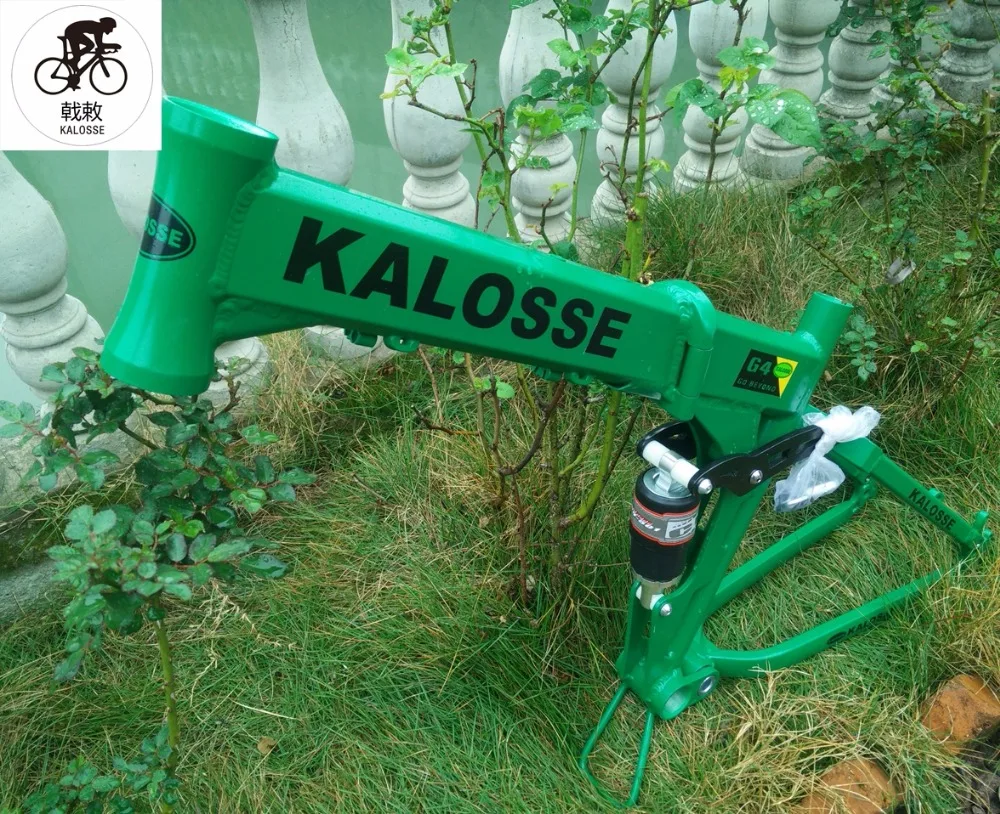 Discount Kalosse Soft-tail  Folding    26*17inch 165mm travel  mountain bicycle  frame   mountain  bike frame 3