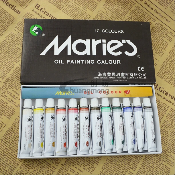 

Marie's 12 colors oil paint finest artist's art supplies 12ml/piece