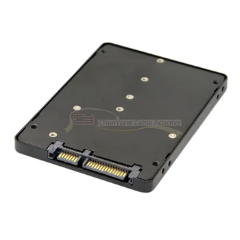 

100PCS/B+M Key Socket 2 M.2 NGFF (SATA) SSD to 2.5 SATA Adapter Card Adapter with Black Metal Case