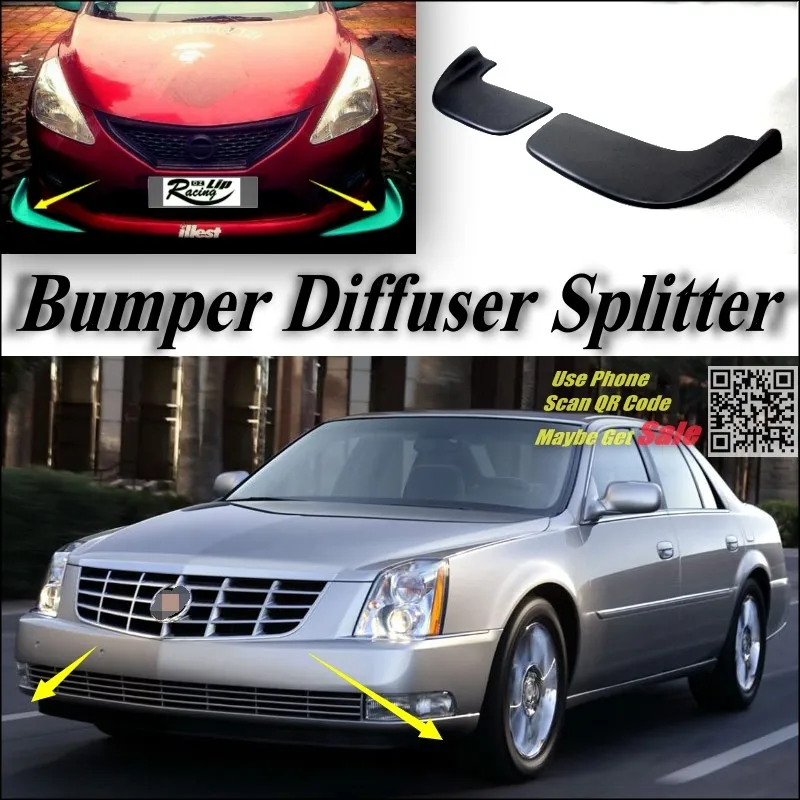 Splitter Diffuser Bumper Canard Lip For Cadillac DTS