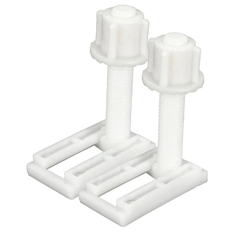 

2pcs DIY Plastic Toilet Seat Screws Fixings Fit Toilet Seats Hinges Repair Tools Type&Size:5# 4.4X2.4Cm