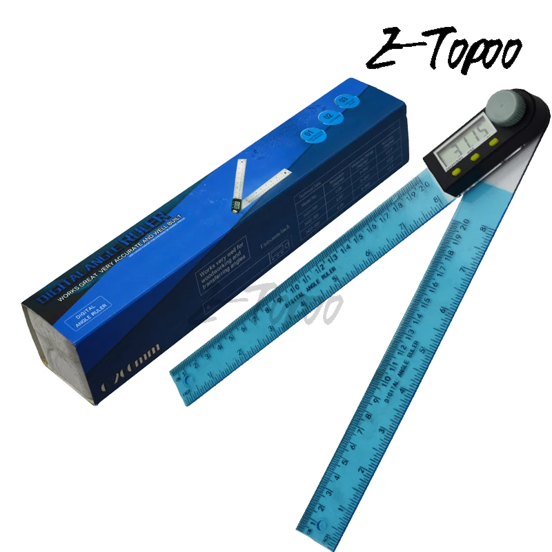 

200mm Plastic Digital LCD Protractor Inclinometer Goniometer Level Measuring Tool Electronic Angle Gauge Angle Ruler