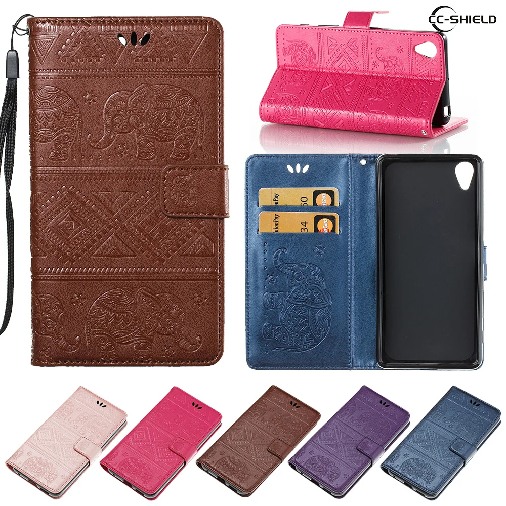 

Flip Coque for Sony Xperia X F5121 F5122 Elephant case Flip Wallet Leather Cover Phone Case for Sony XperiaX F 5121 5122 Capa