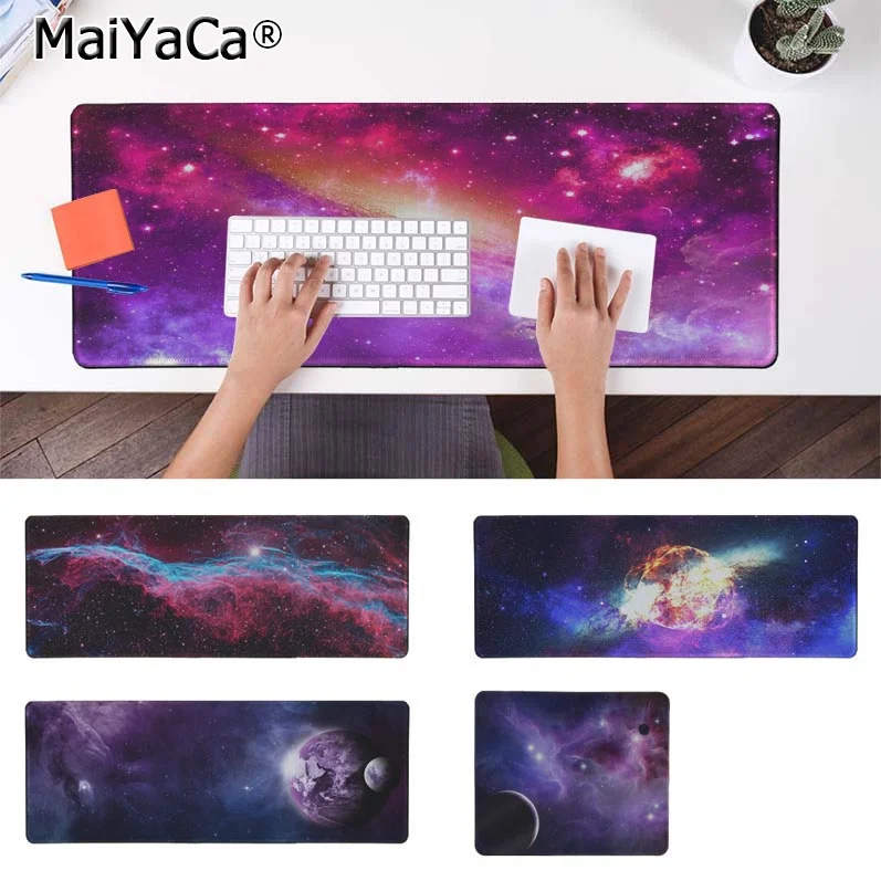 

MaiYaCa Boy Gift Pad Purple Star Space Rubber Mouse Durable Desktop Mousepad Free Shipping Large Mouse Pad Keyboards Mat
