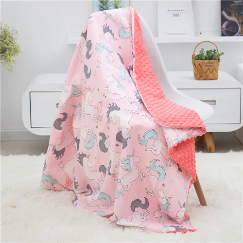 width110 length158cm Детское одеяло в горошек; одеяло для новорожденных; Пеленальное Одеяло; конверт для новорожденных; детское постельное белье; одеяло с рисунком - Цвет: width110 length158cm