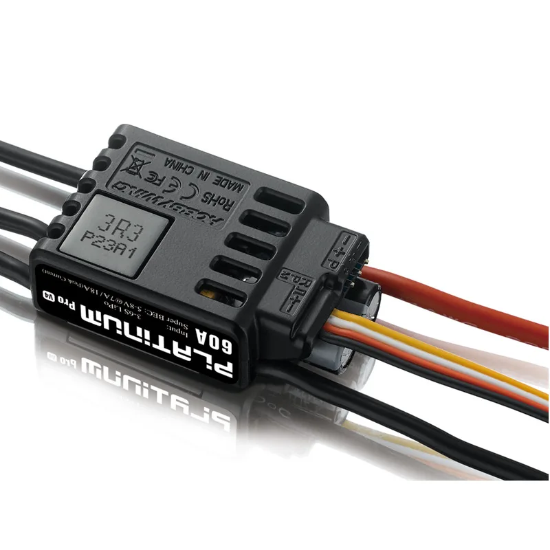Hobbywing Platinum 60A V4 30215100 бесщеточный ESC 3 6S для радиоуправляемого вертолета 450 480