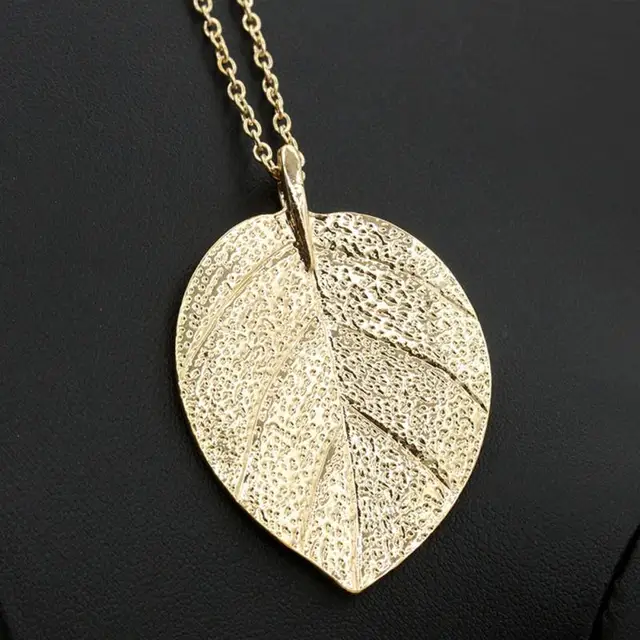 bladgoud ketting bladgoud ketting