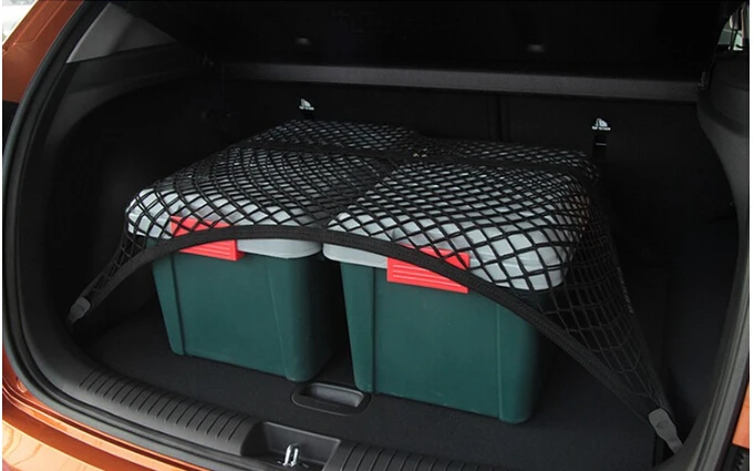 

High Elastic Custom fit single layer car trunk net cargo net Luggage net for Toyota Camry Corolla RAV4 Mark X Crown FJ Cruiser y