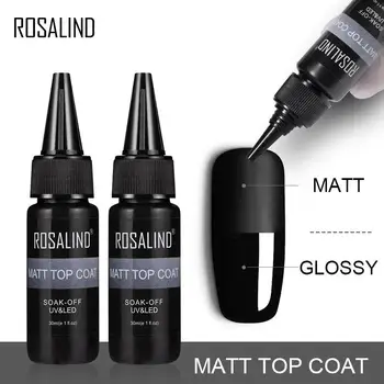 

30ml Soak Off No Wipe Top Coat UV LED Seal Gel Nail Polish Matte Quick Drying Nail Polish Sealing Glue Multifunction