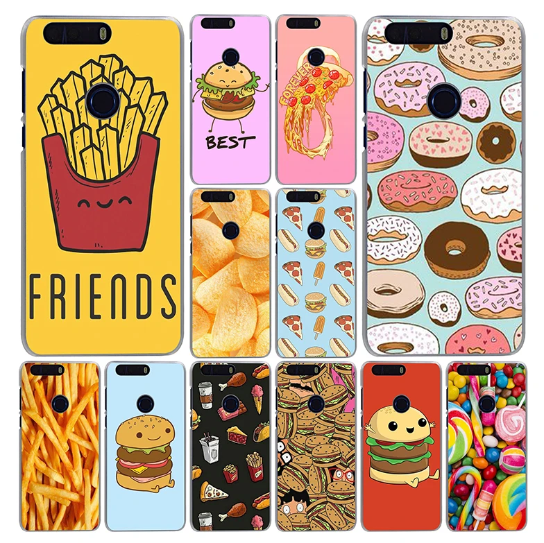 

Lavaza Cute food fries burger Phone Case for Huawei Honor Note 10 Play 10 9i 9 8C 8X 8 Lite 7X 7A 6C Pro 6A