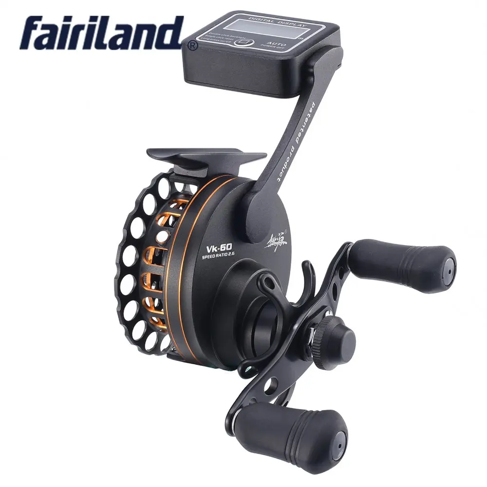 Full aluminum raft fishing reel w/ digital line counter 6BB 2.61 left