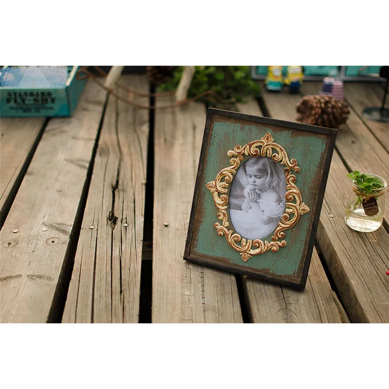 Marco de fotos Vintage decoración del hogar madera boda escritorio pared marco cumpleaños regalos Marco de fotos Vintage decoración del hogar madera boda escritorio pared marco cumpleaños regalos