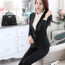 Формальная форма, дизайн, женские брючные костюмы, профессиональные Деловые женские костюмы с курткой и штанами, женские осенне-зимние брюки, комплект