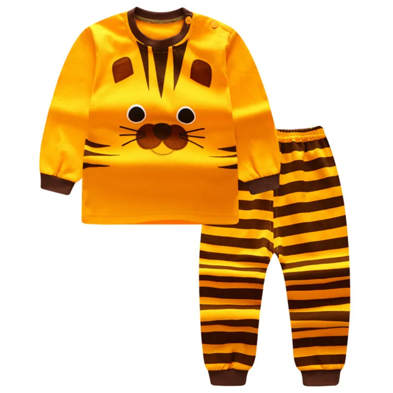 Новые брендовые пижамы, детский пижама для мальчиков, хлопок, модные пижамы с длинными рукавами и рисунком панды для девочек, DS29 - Цвет: H