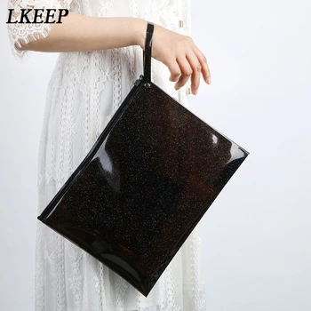 

PVC Transparent Cosmetic Bag Case Portable Travel Make Up Bags Large Capacity Zipper Toiletry Bags Storage Pouch