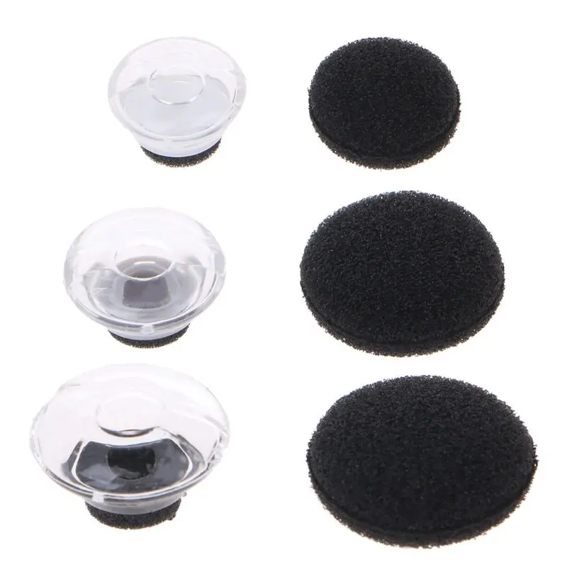 

Soft Silicone Ear Pads Earphone Clear Earbuds Tips Eargels Black Foam Accessories For Plantronics For Voyager Legend Earphone