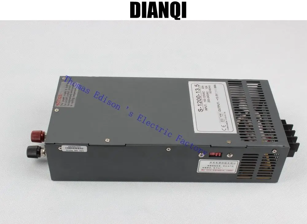 

1200W 13.5V 88A Switching power supply input 110v or 220v for LED Strip light AC to DC power suply 1200w ac to dc power supply