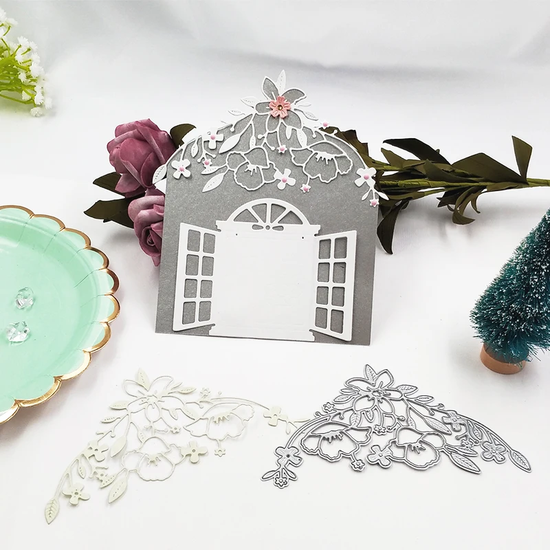 

Metal Cutting Dies Embossing Stencils Card Decor Lace Hollow Frame Metal Cutting Dies Stencil Frame Embossing Template DIY