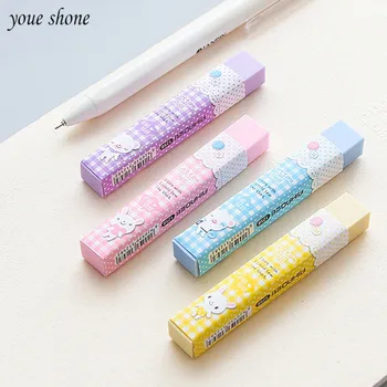 

1PC love cards wow cartoon flower eraser eraser cloth velvet dolls long lovely colorful cartoon stationeryprizes student