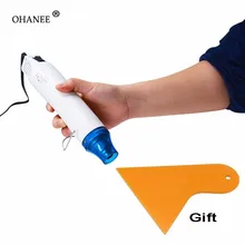 OHANEE 220 В 300 Вт Электрический воздушный инструмент тепла фена и скребок наклейки окно пленка упаковочная инструменты
