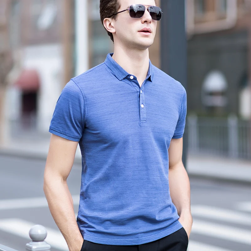 

Men's Polo Shirts 2018 Summer Short Sleeve Solid Cotton Polo Shirt Smart Casual Breathable Polo Shirt Regular Fit Clothes