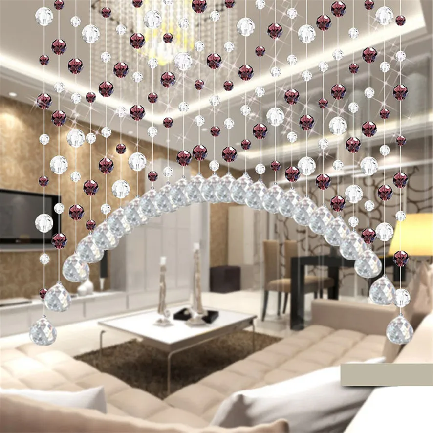 1 M Luxus Glasperlen String Quaste Vorhang Wohnzimmer Teiler