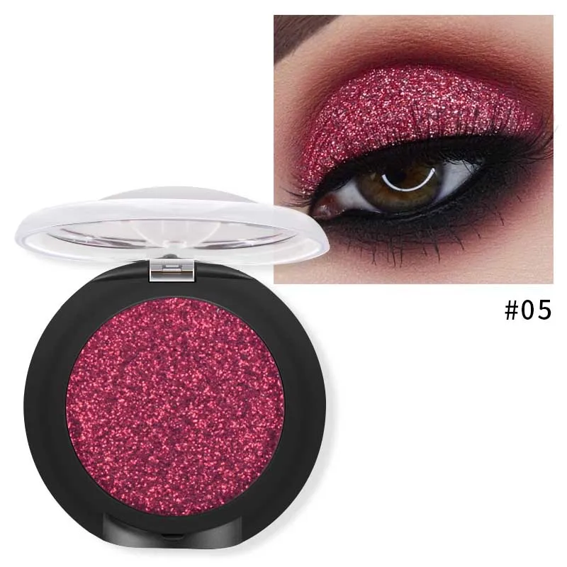 Pudaier Glitter Eyeshadow Palette Yeux Sombra Makeup Metallic Festival Eye Shadow Powder Shimmer Maquiagem Blue Eye Cosmetics - Цвет: 05