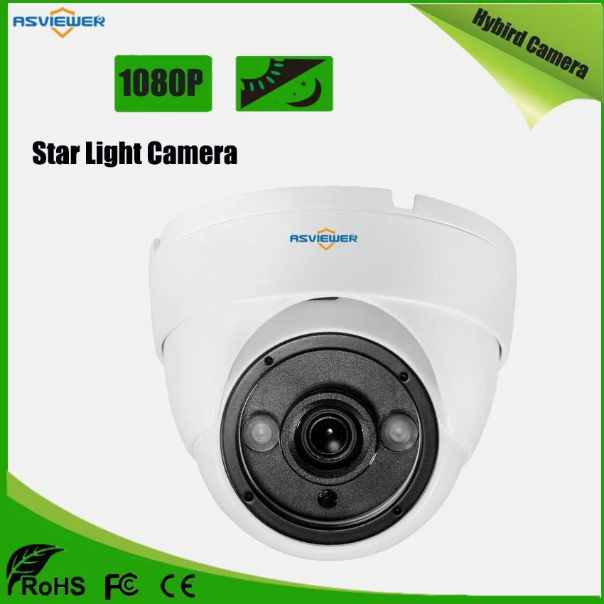 

Star Light Sony IMX307 CMOS Hybrid Camera 2pcs array with AHD/CVI/TVI/CVBS 4 IN 1 Camera 2MP High Resolution AS-MHD2203RL
