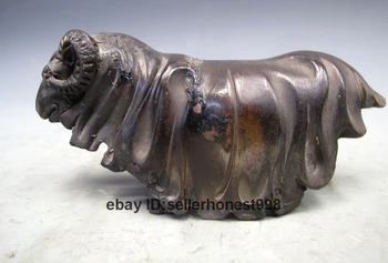 

Chinese Regius classic Pure Bronze Sheep goat Deco animal Statue