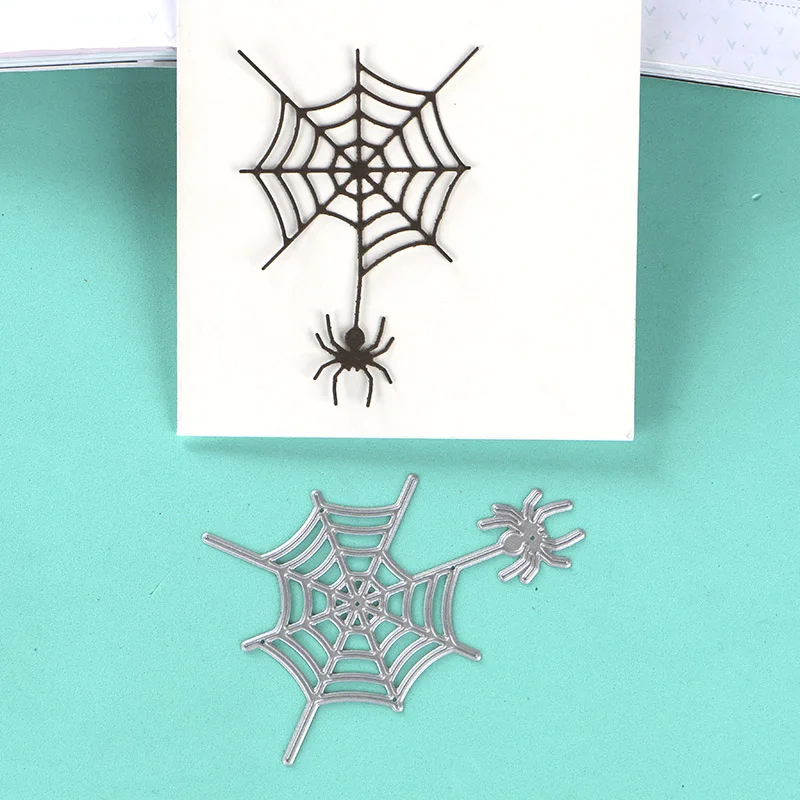 

DUOFEN METAL CUTTING DIES Halloween spider stencil for DIY papercraft projects Scrapbook Paper Album