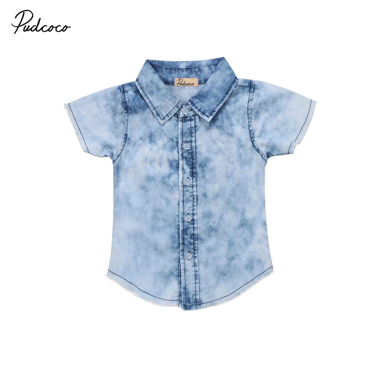 baby boy blue jean shirt