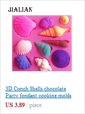 3D в форме морской раковины, силиконовая форма, сделай сам, ручная работа, форма для шоколада, для печенья, кухни, для выпечки, украшения, инструменты T1168