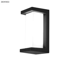 DONWEI Открытый водонепроницаемый 20LED 10 Вт крыльцо свет Настенные светильники домашний декор простой стиль настенный светильник для двора коридора балкона