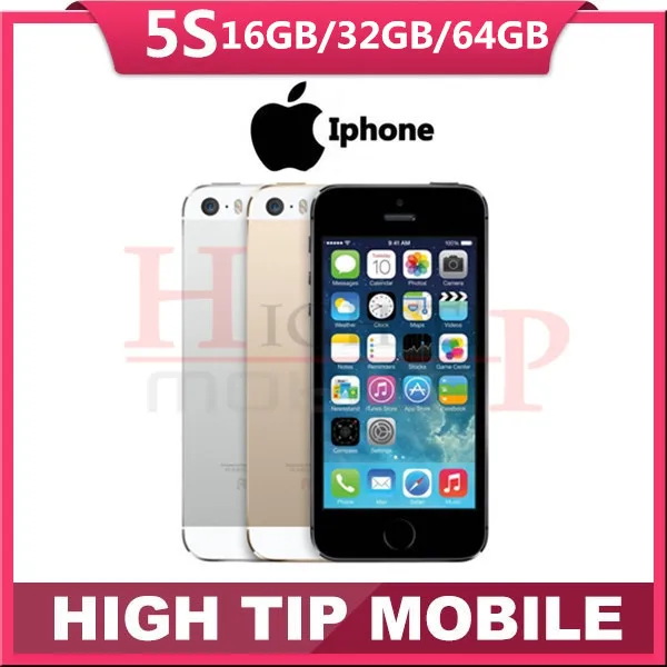 Sealed box Original Factory Unlocked apple iphone 5s phone 16GB 32GB 64GB ROM IOS GPS GPRS