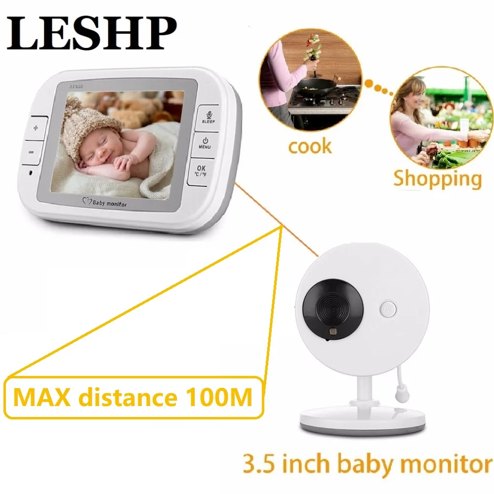 

3.5 Inch Wireless Baby Monitor TFT LCD Video Night Vision 2-way Audio Infant Baby intercom Camera Digital Video Babysitter