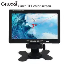 Cewaal 7 дюймов Мини ТВ HD 1024*600 TFT lcd Цифровой и аналоговый небольшой ТВ с HDMI/VGA/AV In& Out портативный